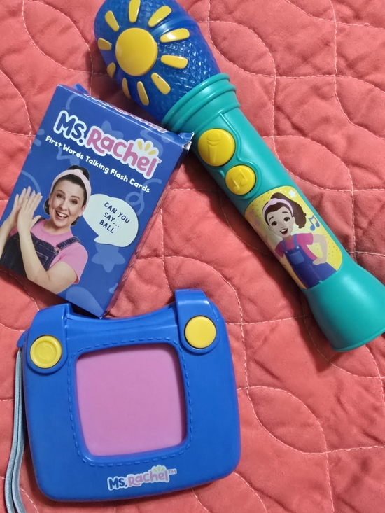 Ms. Rachel Other - Ms. Rachel Kids Talking Microphone & Learning Toy Set - Teal/Purple/Blue